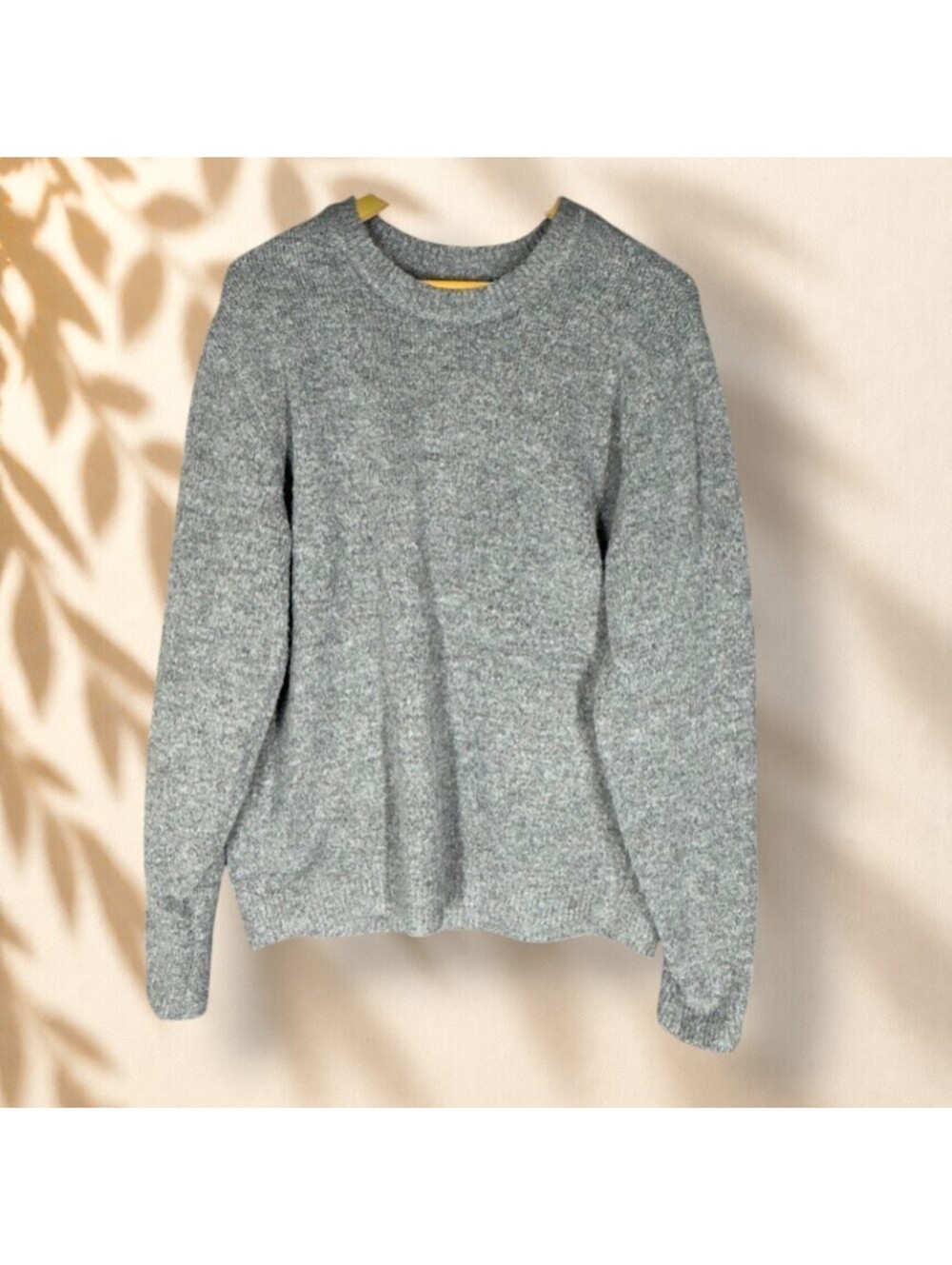 Gap Sweater Pullover Women XL Gray Knit Long Sleeve Crew Neck Soft Cozy Chunky
